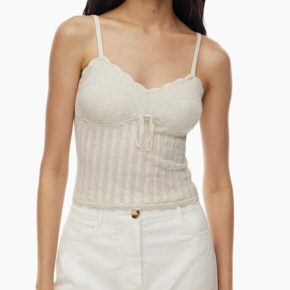 Aritzia Wilfred sweetheart knit tank top - Picture 3 of 4